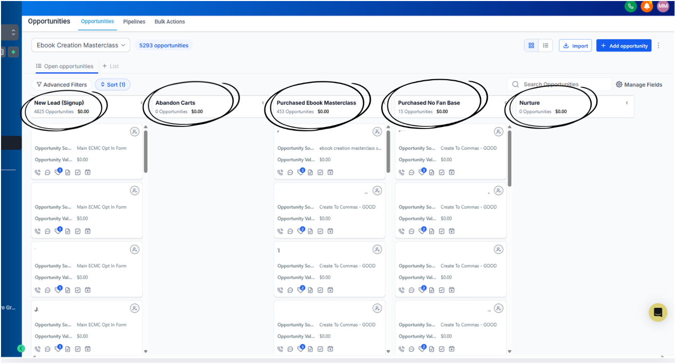 Opportunity Pipeline Management